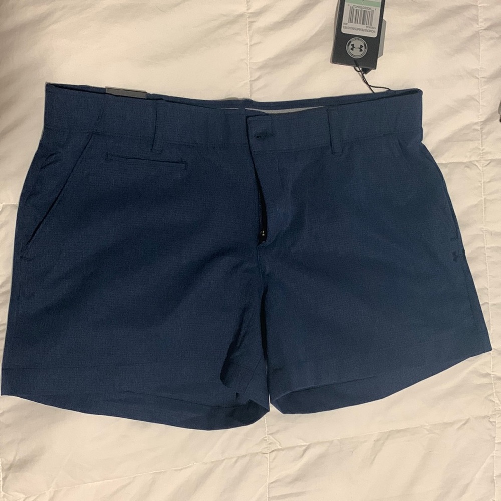 Under armor blue golf shorts size small